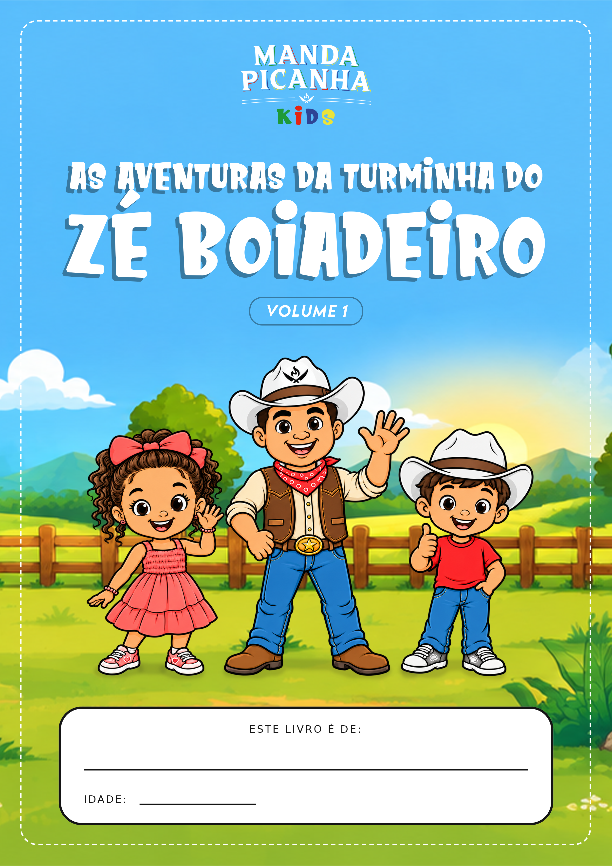 Livreto para colorir da Turminha do Zé Vaqueiro